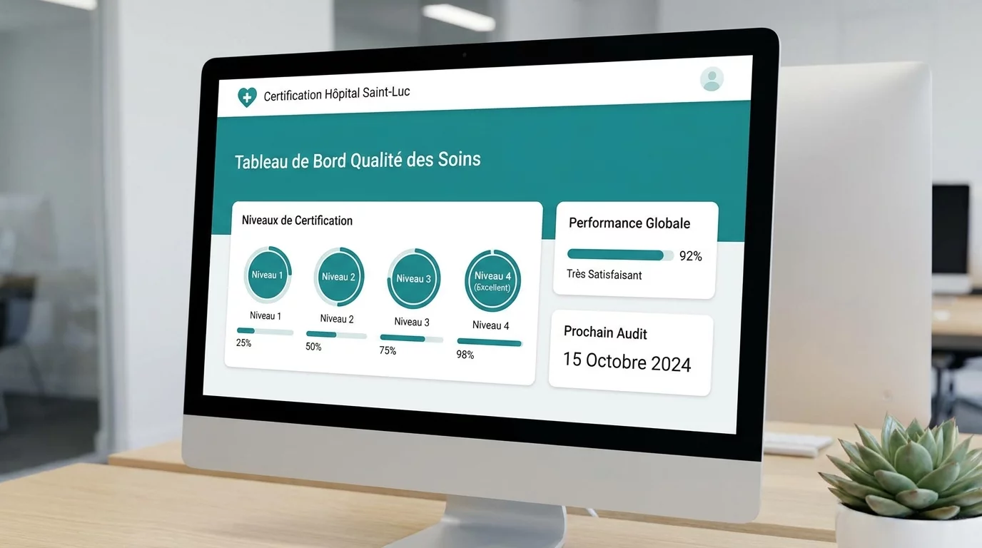 Interface Qualiscope montrant la fiche d'un etablissement
